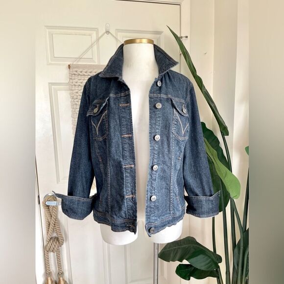Venezia Jackets & Blazers - Venezia Jeans Clothing Co. Women's 2X Dark Blue Denim Jacket Size 22/24